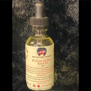 Apply drops on beard and rub in